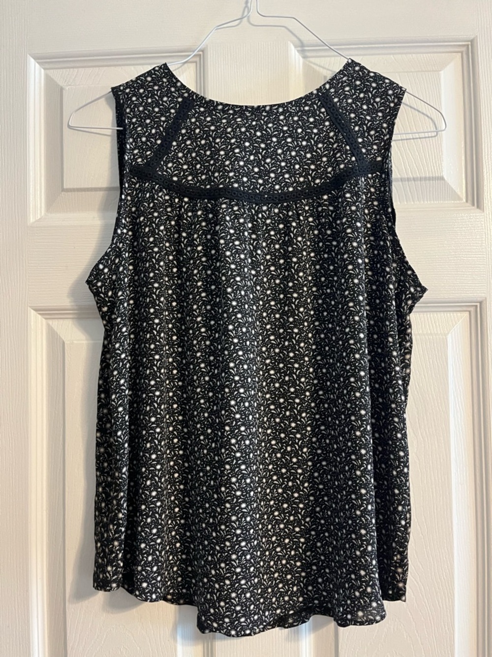 LOFT BOHO Ditzy Daisy Lace-Trim Tank